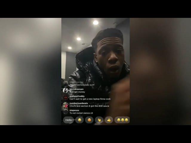 Section8 and Chichi Cooking Up Playing Lil Baby Snippets Instagram Live | IG LIVE TV