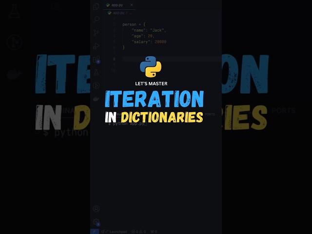 Master Iteration in Python Dictionaries  #python #programming #learnpython #code #coding