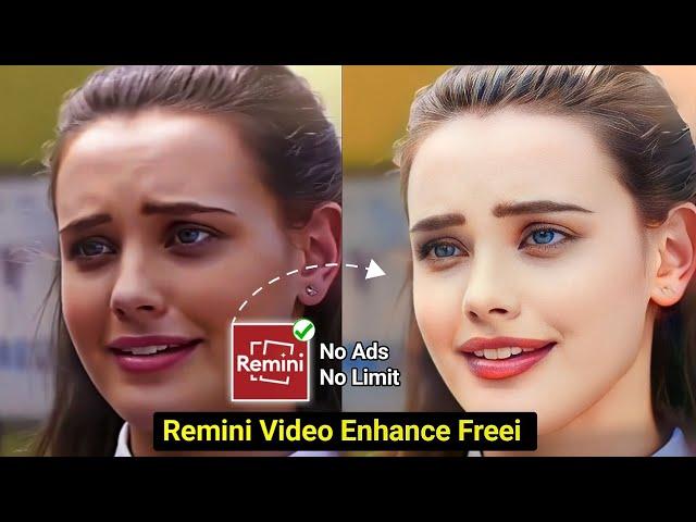 How to Enhance Video in Remini for Freeee  | Remini video enhancer | Remini app me video kaise bany