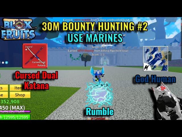 Rumble Awakening + CDK+ God Human Combo (Blox Fruits Bounty Hunting) #2