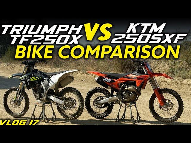 TRIUMPH TF250X VS KTM 250SXF -Dirt Bike Vlog 17