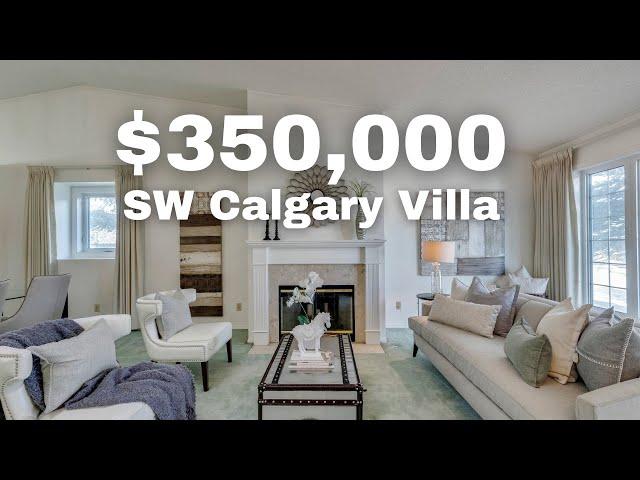 Tour a $350,000 Bungalow Villa in SW, Calgary! Home For Sale 2022!