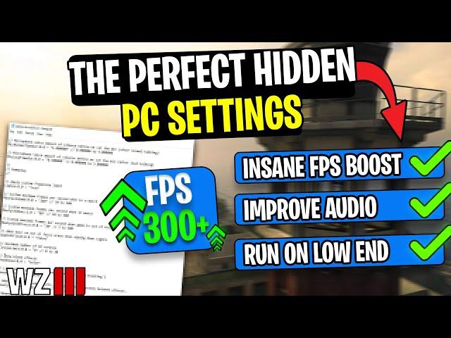 *BEST* Warzone Hidden PC Settings!  (FPS Boost & Improve Performance)