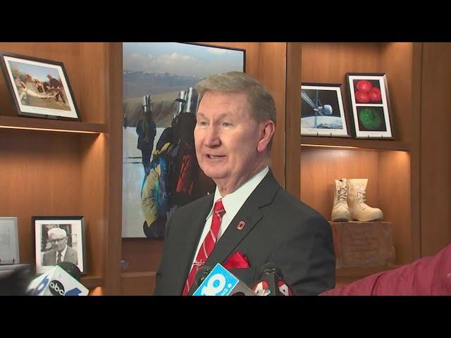 New Ohio State president Ted Carter arrives on campus for first day of spring semester