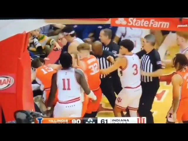 Oumar Ballo Ejected Against Illinois 1/14/2025