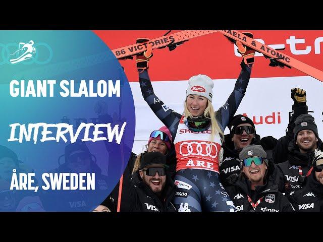 Mikaela SHIFFRIN | "It's just a spectacular day"  | Åre | FIS Alpine