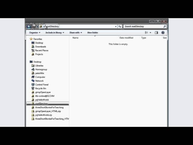 Make Directories Using Windows Explorer