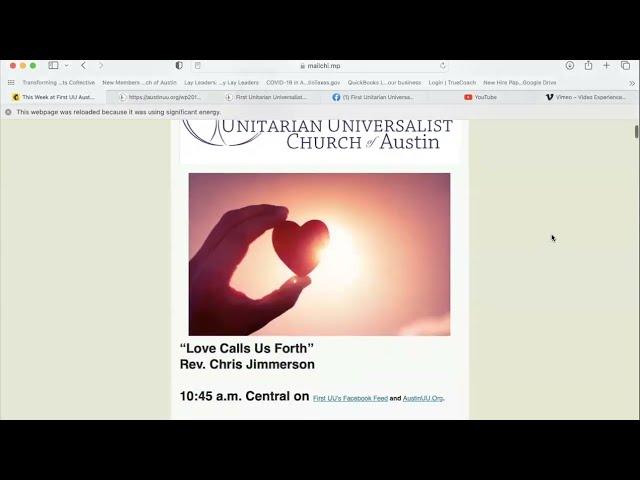 First UU Austin Church Communications