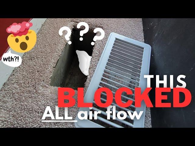 How I cleared my BLOCKED air vent | WHO would do such a thing?!?!