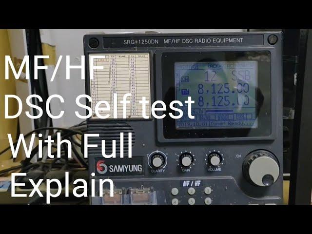 MF/HF DSC Self/Internal test (SRG 1250 DN) Samyung