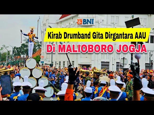 Kirab Drumband Gita Dirgantara AAU Di Malioboro Yogyakarta | Wisata Jogja Terbaru 2024