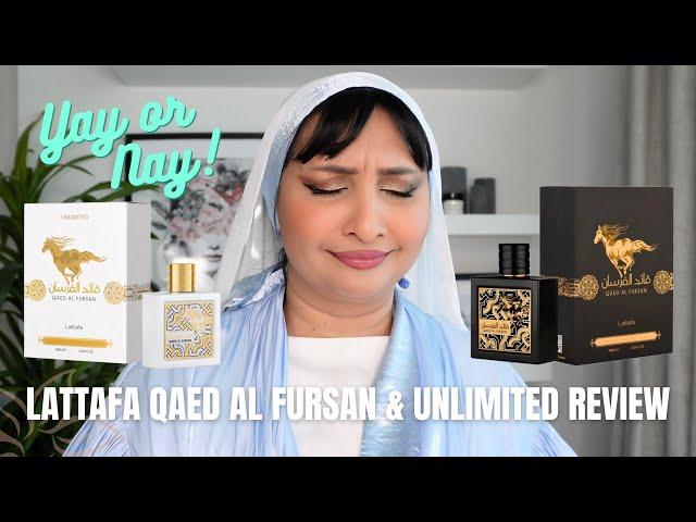 LATTAFA QAED AL FURSAN & UNLIMITED REVIEW | MIDDLE EASTERN/ ARABIAN PERFUME REVIEW #simsquad