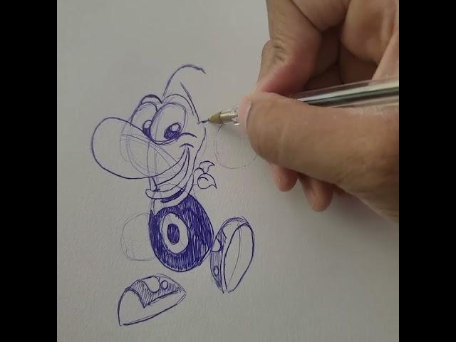 Drawin' Classic Rayman! @Ubisoft