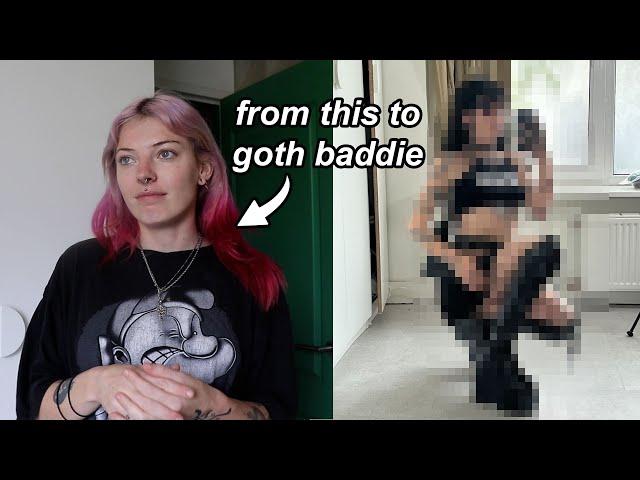 turning myself into a GOTH BADDIE *transformation*