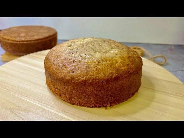 Easy Moist Banana Cake for Beginners | Eggless Banana cake Recipe