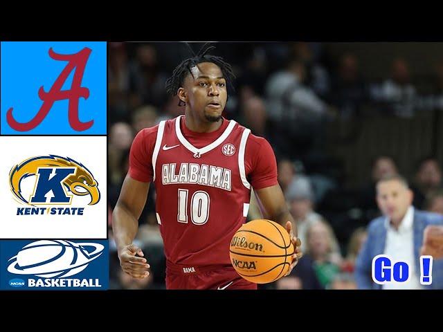 Alabama vs Kent State Full  Game Highlights 1 St-QTR  Dec 21, 2024 | College basketball 2024 | NCAA