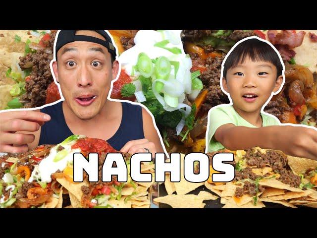 HUGE NACHO FEAST!! TikTok Trend Table Nachos!