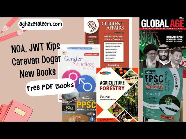 NOA PDF Book Gender study and JWT Kips Magazine 2023 || How To Download Free NOA JWT Kips Books