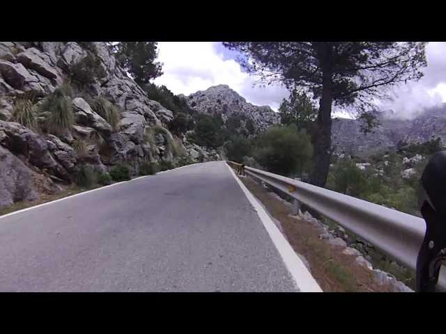 The climb of Sa Calobra on Mallorca