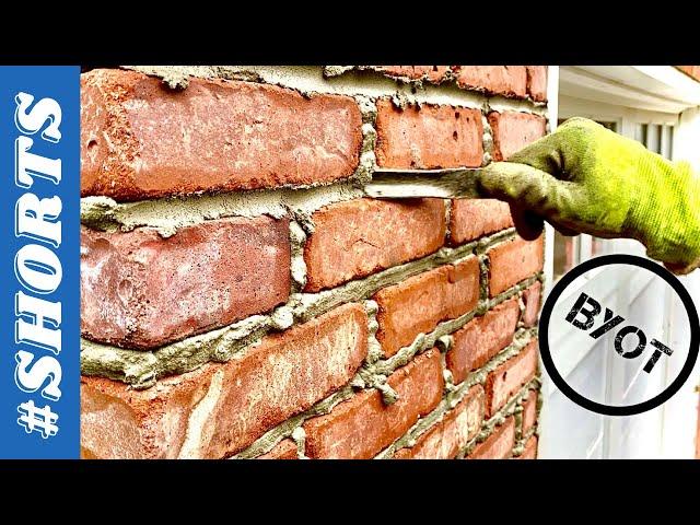 DIY Thin Brick Veneer #SHORTS