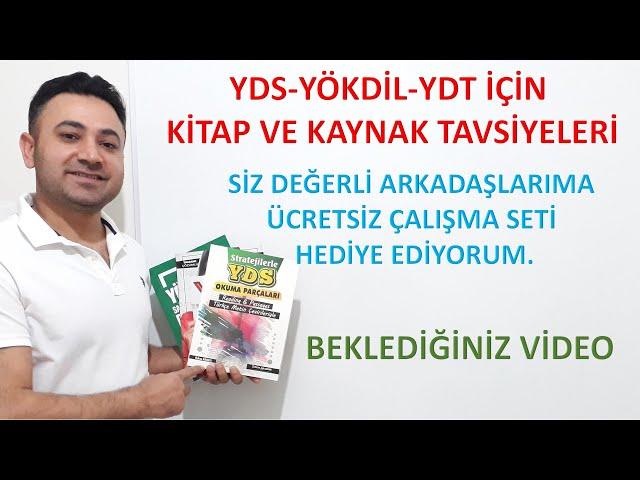 YDS/YÖKDİL/YDT İÇİN KİTAP VE KAYNAK ÖNERİLERİ. TAKİPÇİLERİME ÜCRETSİZ EĞİTİM SETİ GÖNDERİYORUM.