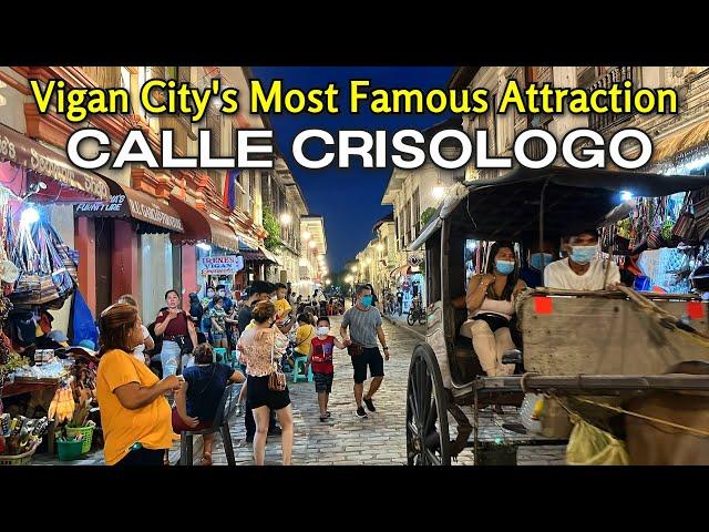 Vigan City's Most Famous Street CALLE CRISOLOGO Walk Tour + Dancing Fountain Show at Plaza Salcedo