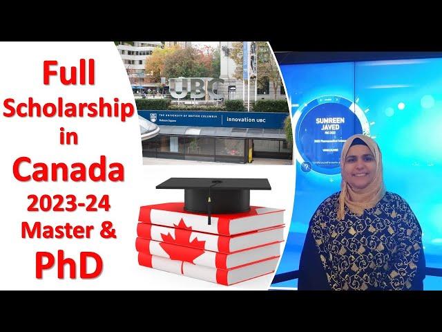 Step-by-Step Guide Canada Full Scholarship Masters PhD 2023