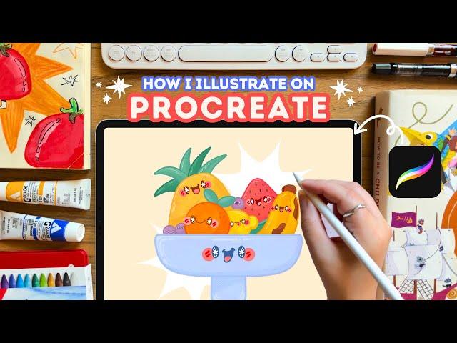 How I Use Procreate ️ (Brushes + Process) | Draw with Me :)