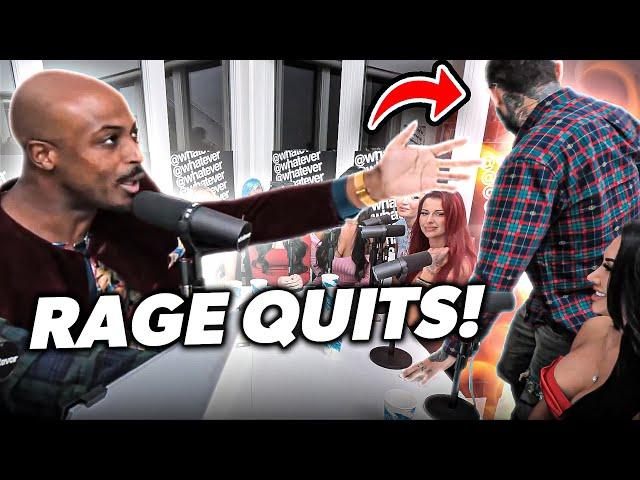 Adam22 RAGE QUITS The Show After CONFRONTATION!