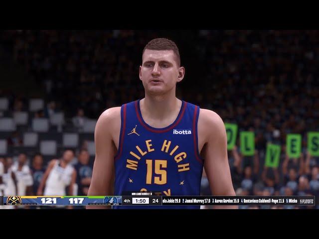 NBA 2K24 Playoffs Mode | NUGGETS vs TIMBERWOLVES FULL GAME 3 | Ultra PS5 Gameplay