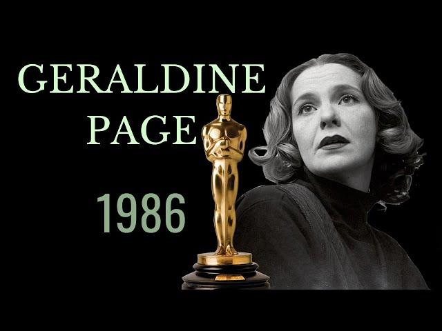 Oscars Leading Ladies - Geraldine Page