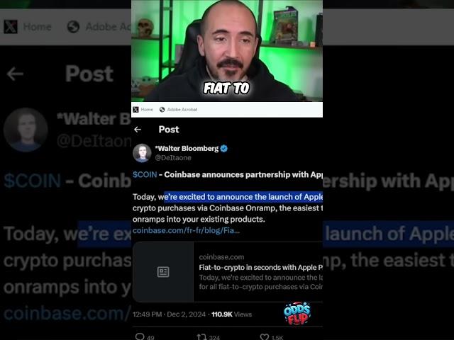 Apple Pay + Coinbase: Crypto Trading Evolved!