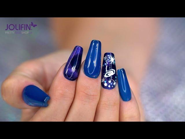 Nailart: „Galaxy“ mit Jolifin LAVENI 3D Tattoo / Videoanleitung