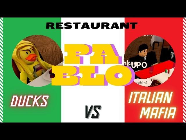 Chaos at Pablo’s Roblox! Ducks Run Wild in a Fancy Italian Restaurant!  #funnyroblox