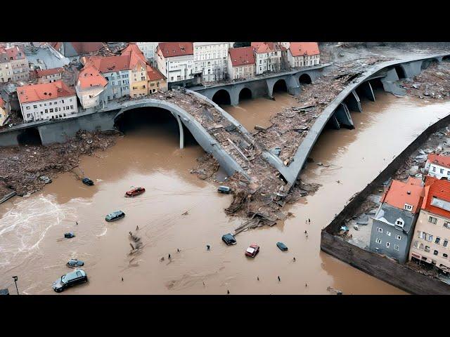 Nature brings Poland to its knees! Thousands of people run away from flooding in Bielsko-Biala
