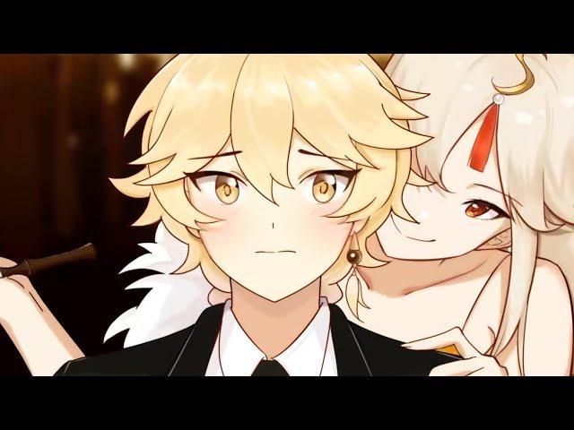 Aether Having Fun || Chinese New Year Party - (Genshin Animation)