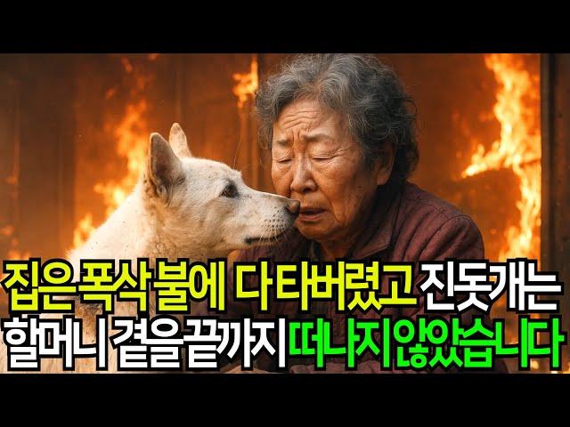 새벽, 집에 불이 났습니다… 저를 살려준 건 진돗개였습니다