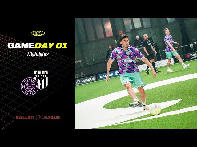 Kurioses Tor von der Mittellinie! | Streets United vs. Hollywood United | Highlights Baller League