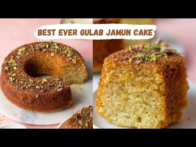 *YUMMIEST* DIWALI SPECIAL GULAB JAMUN CAKE RECIPE | HOW TO MAKE A GULAB JAMUN CAKE AT HOME