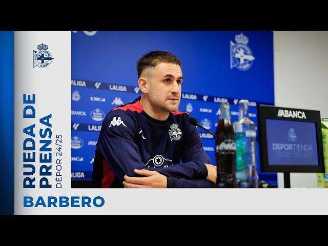 Rueda de prensa de Iván Barbero previa al RC Deportivo - SD Eibar