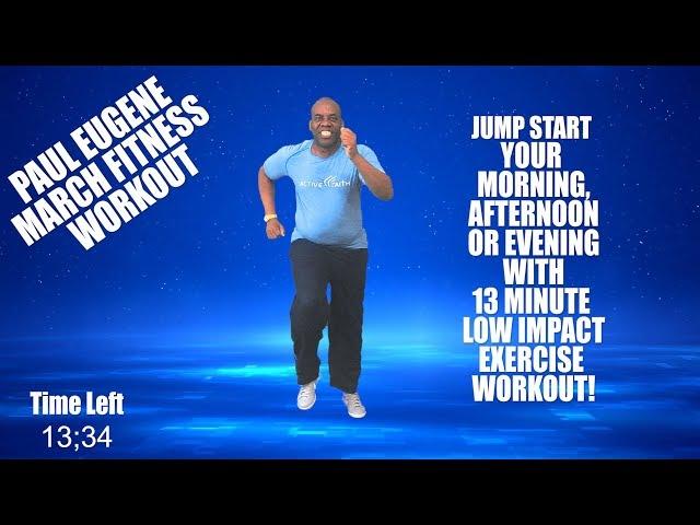 Short On Time? | 13 Minute March It Out Walk Low Impact Aerobics Fitness Workout | Get Your Steps In