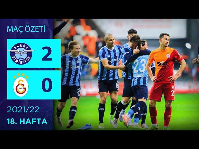 ÖZET: Adana Demirspor 2-0 Galatasaray | 18. Hafta - 2021/22