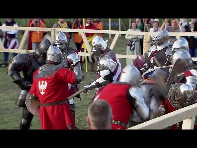 USA vs Poland - 16 vs 16 Medieval Combat HEMA Match (IMCF) Commentary