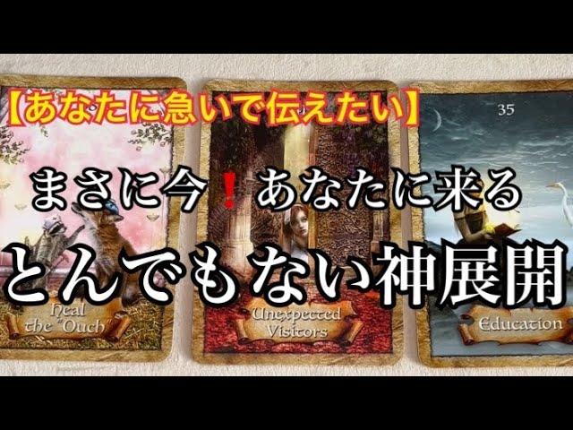【緊急予報️】あなたに急いで伝えたいまさに今️ガチであなたに来る️とんでもない神展開⭐️【ルノルマンカードリーディング占い】恐ろしいほど当たる