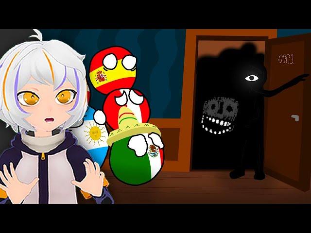 Countryballs JUEGAN a Doors (Roblox) | ChuyMine REACCIONA a MalDibujado