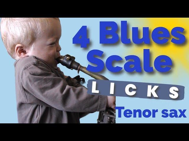 4 Blues scale licks for tenor sax