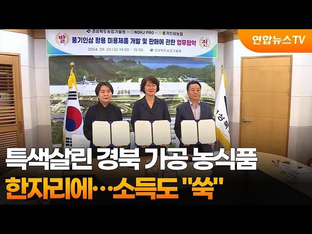 특색살린 경북 가공 농식품 한자리에…소득도 "쑥" / 연합뉴스TV (YonhapnewsTV)