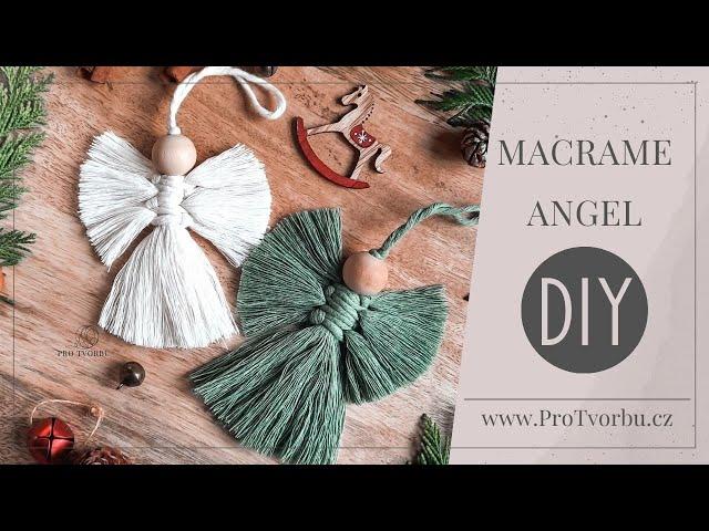 Návod na macramé anděla | DIY Macrame angel - easy tutorial