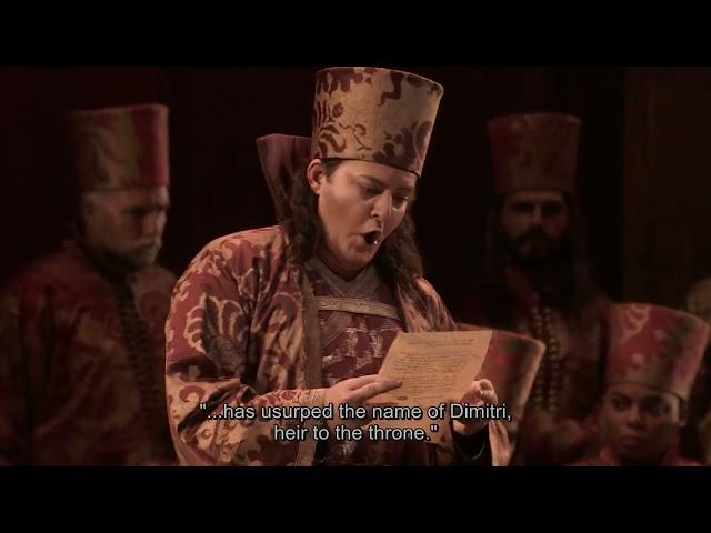 Aleksey Bogdanov as Shchelkalov in Boris Godunov at The Metropolitan Opera (2021)