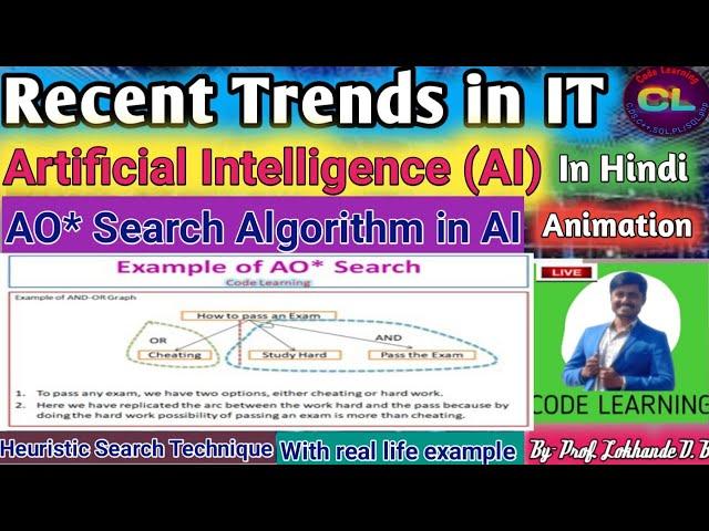 AO* search Algorithm in AI | AO* Search |Heuristic Search Technique |AI Searching Techniques